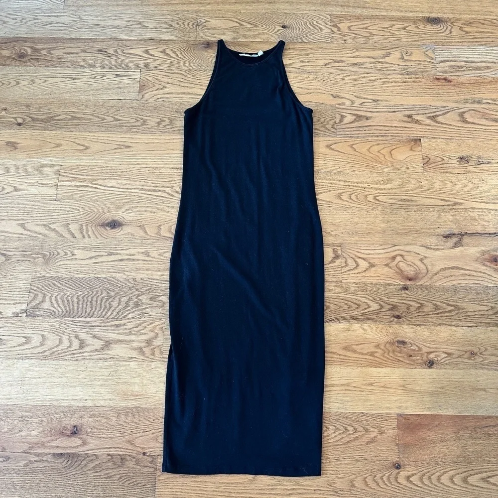 Athleta Midi Slimming Tank Dress in Black (Size XS) - Picture 3 of 7